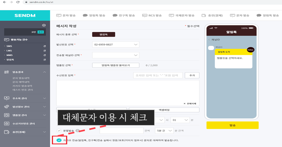 대체 문자는 어떤건가요? 안내 이미지